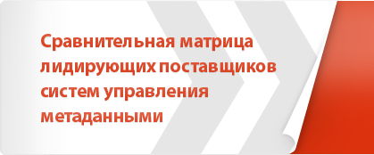 Сравнительная матрица лидирующих поставщиков систем управления метаданными